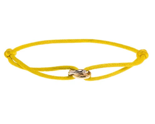 Charm Bracelet Adjustable Sliding Knot Rose Gold Infinity