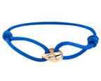 Charm Bracelet Adjustable Sliding Knot Rose Gold Infinity