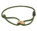 Charm Bracelet Adjustable Sliding Knot Rose Gold Infinity