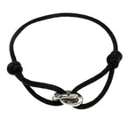 Charm Bracelet Adjustable Sliding Knot Rose Gold Infinity