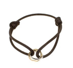 Charm Bracelet Adjustable Sliding Knot Rose Gold Infinity