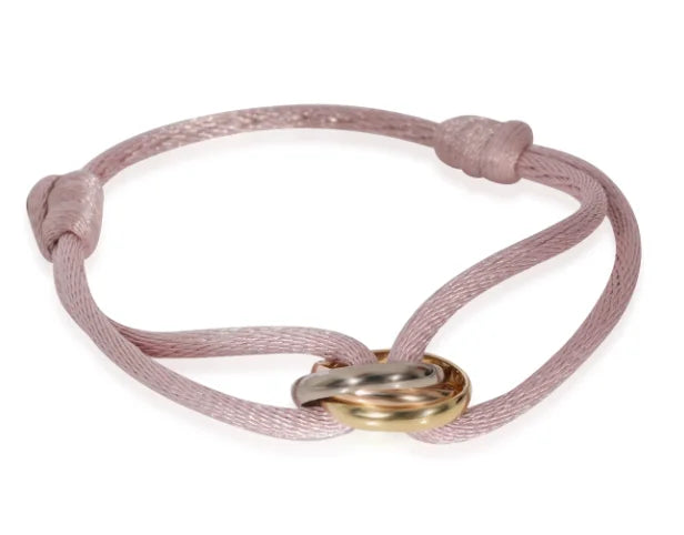 Charm Bracelet Adjustable Sliding Knot Rose Gold Infinity