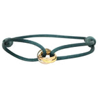 Charm Bracelet Adjustable Sliding Knot Rose Gold Infinity