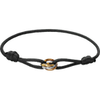 Charm Bracelet Adjustable Sliding Knot Rose Gold Infinity