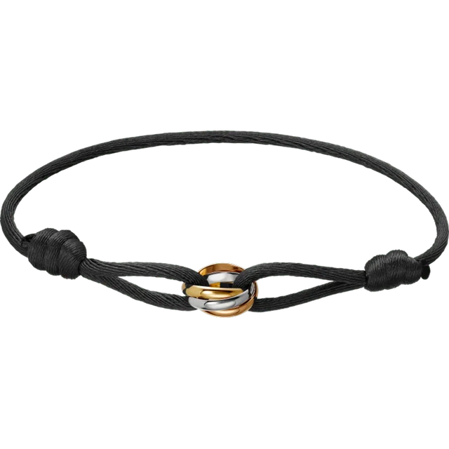 Charm Bracelet Adjustable Sliding Knot Rose Gold Infinity