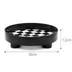 Checkerboard Pattern Durable Plastic Catchall Tray