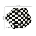 Checkered Ceramic Accent Plate