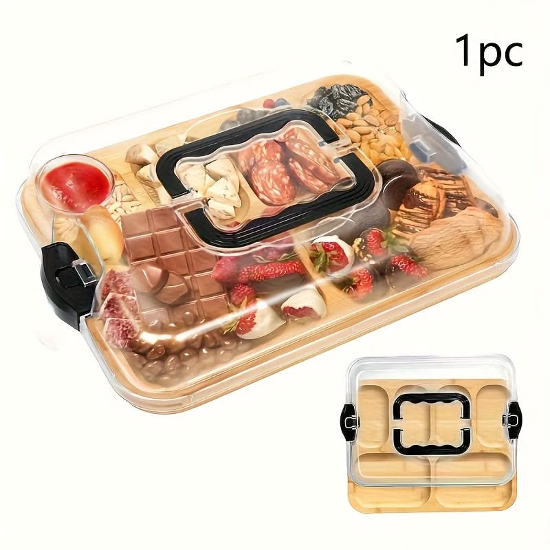 Cheese Board Reversible Wood Base Acrylic Lid