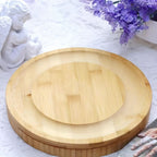 Cheese Board Set Bamboo Integrated Drawer