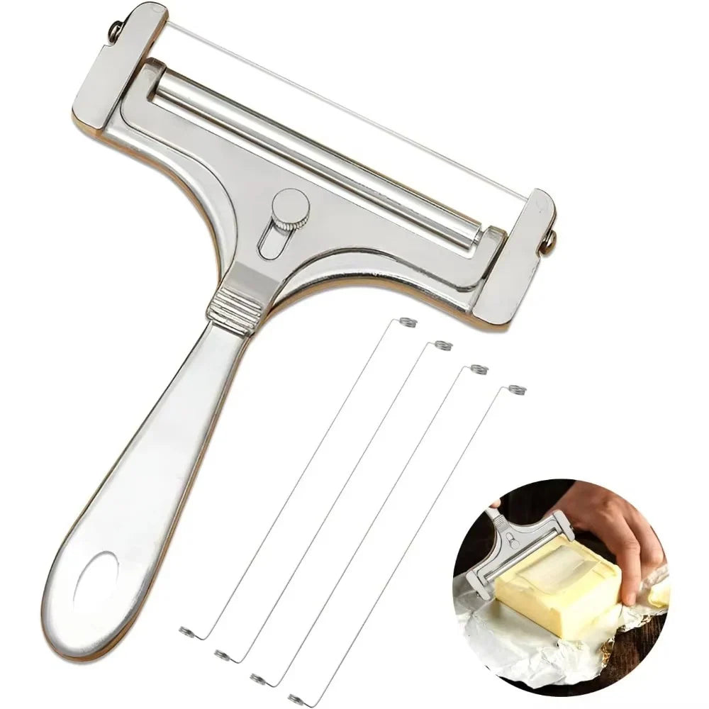 Cheese & Butter Slicer Adjustable 3/8 Inch Stainless Steel