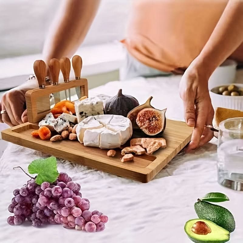 Cheese & Charcuterie Board Bamboo Cutting & Serving