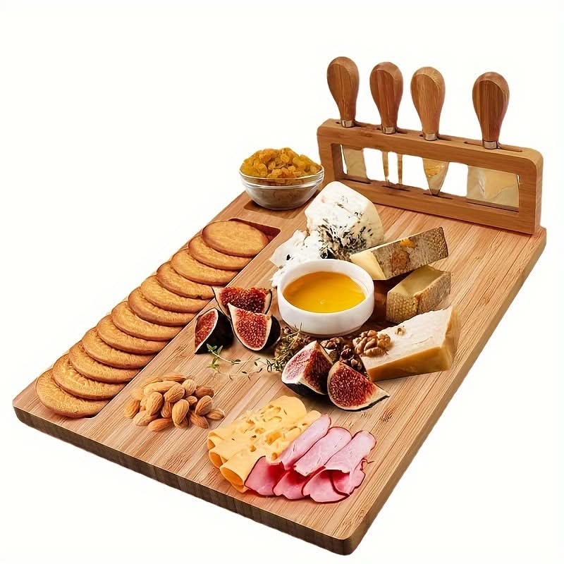 Cheese & Charcuterie Board Bamboo Cutting & Serving