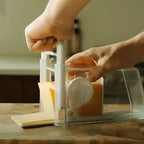 Cheese Grater 4-in-1 Stainless Steel Blades & Built-In Container