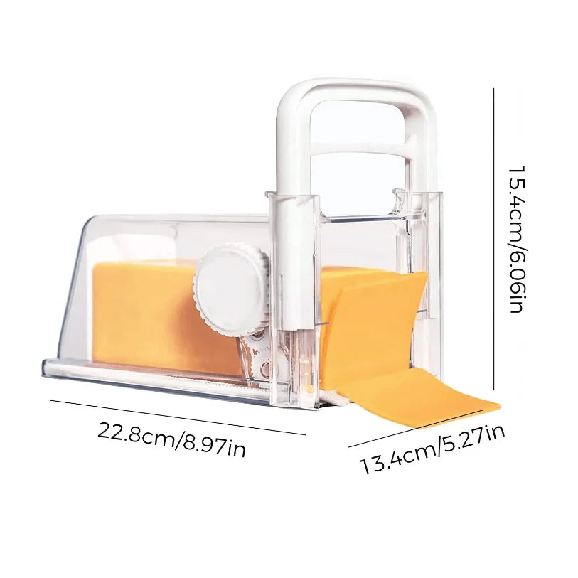 Cheese Grater 4-in-1 Stainless Steel Blades & Built-In Container