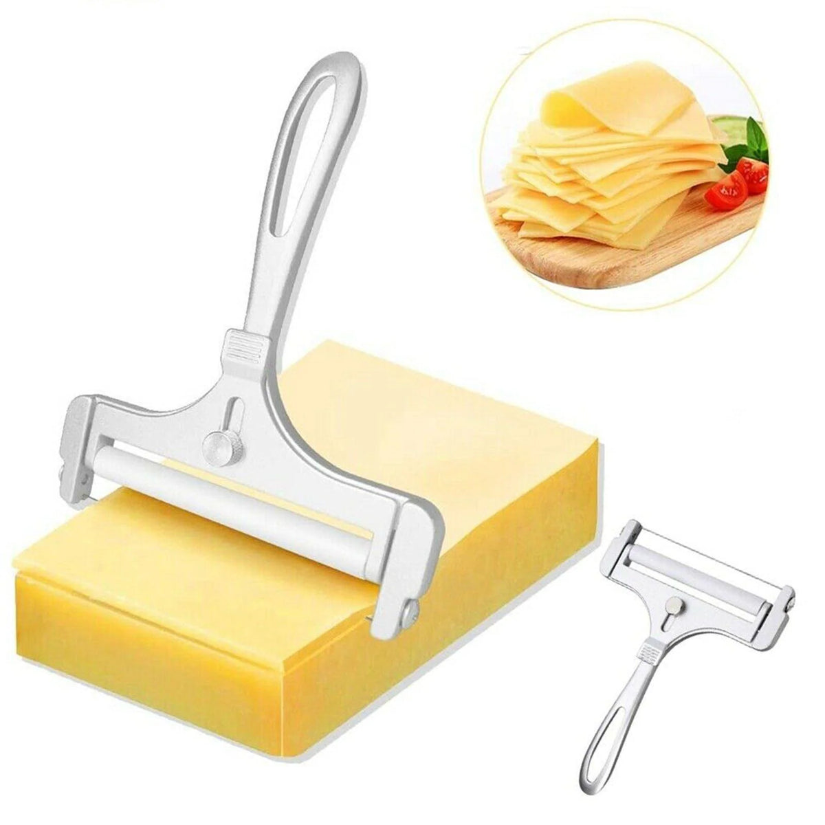 Cheese Slicer Adjustable Thickness Replaceable Cutting Wire