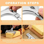 Cheese Slicer Adjustable Thickness Replaceable Cutting Wire