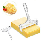 Cheese Slicer Adjustable Thickness Steel Frame & Replaceable Wire