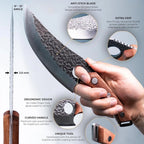 Chef Knife Japanese-Style Stainless Steel Wooden Handle