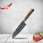 Chef's Knife Stainless Steel Laser Pattern Ergonomic Handle