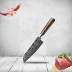 Chef's Knife Stainless Steel Laser Pattern Ergonomic Handle