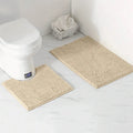 Chenille Bath Mat Absorbent Non-Slip Machine Washable