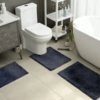 Chenille Bath Mat Absorbent Non-Slip Machine Washable
