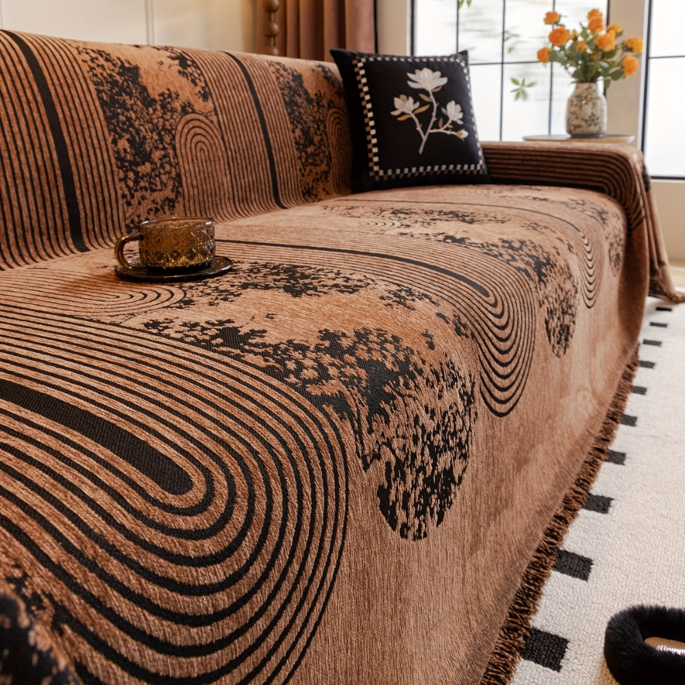 Chenille Microfiber Pet-Friendly Sofa Cover