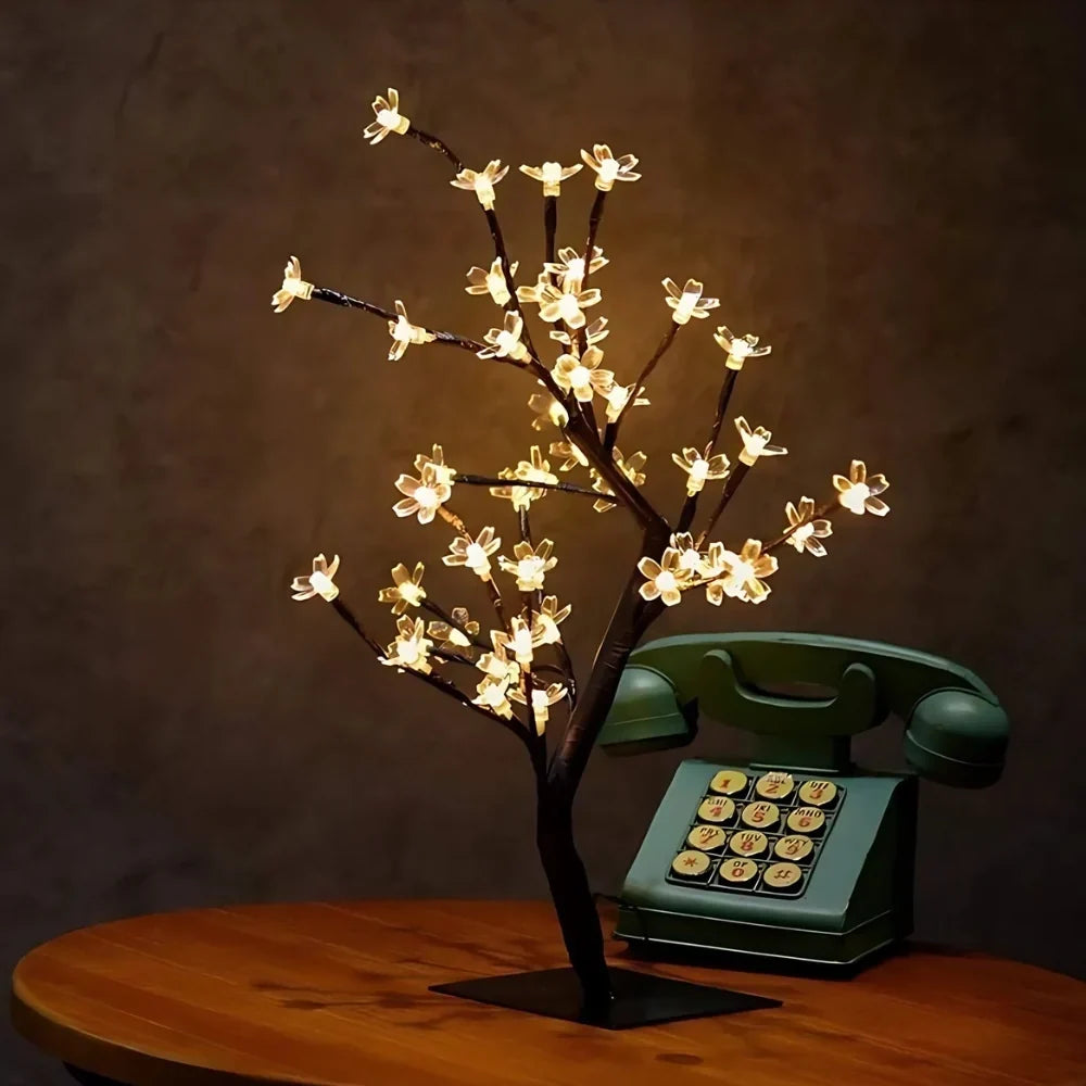 Cherry Blossom Tree Warm White LED USB Powered
