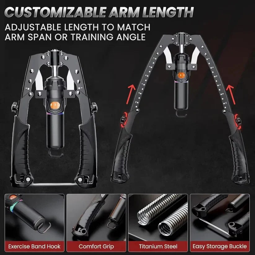 Chest & Arm Trainer Adjustable Hydraulic Resistance