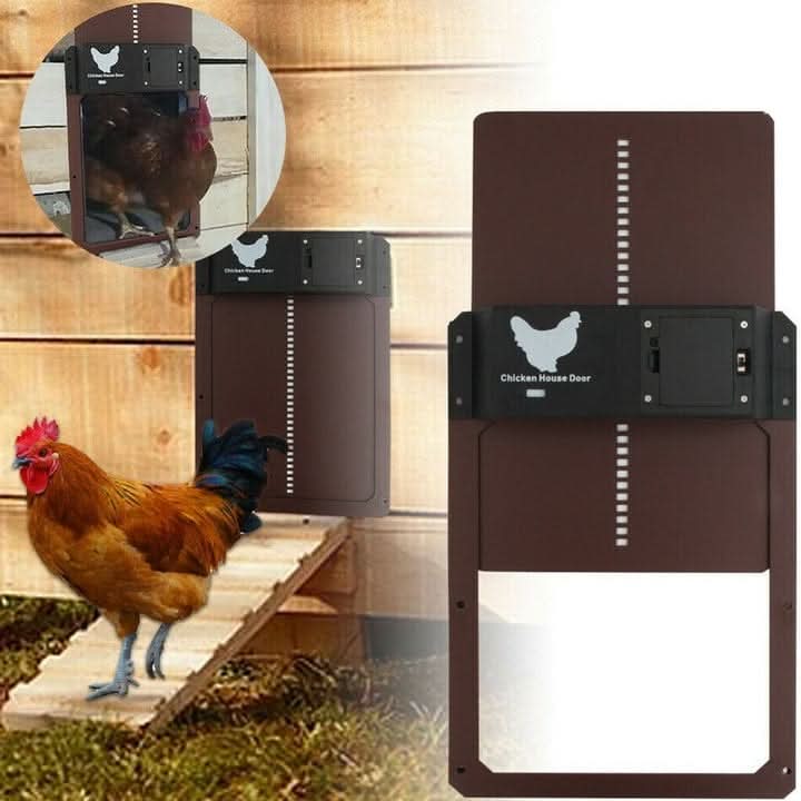 Chicken Coop Door Automatic Light-Sensor Weatherproof