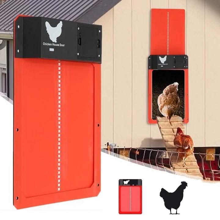 Chicken Coop Door Automatic Light-Sensor Weatherproof