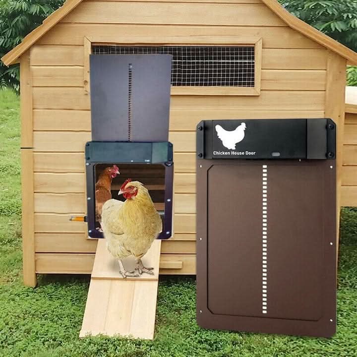 Chicken Coop Door Automatic Light-Sensor Weatherproof