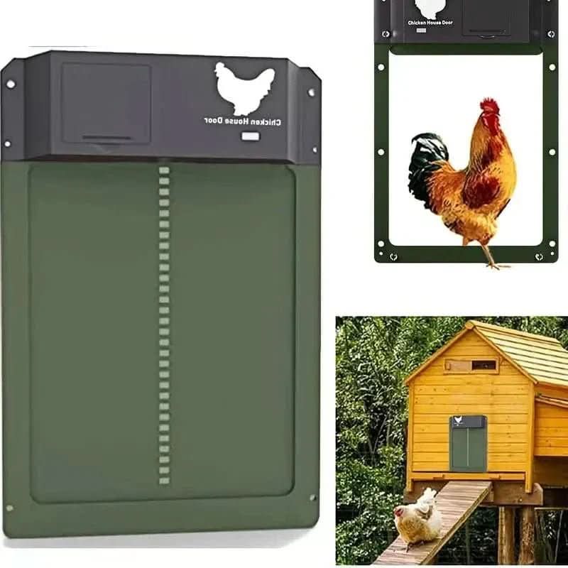 Chicken Coop Door Automatic Light-Sensor Weatherproof