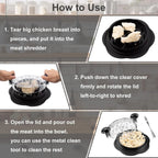 Chicken Shredder Ergonomic Non-Slip Handle Twist Mechanism