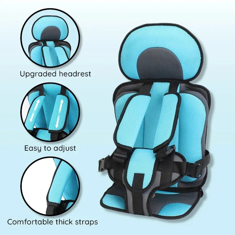 Child Booster Seat Multi Point Harness Ventilated Cushion