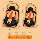 Child Booster Seat Multi-Point Harness Ventilated Non-Slip