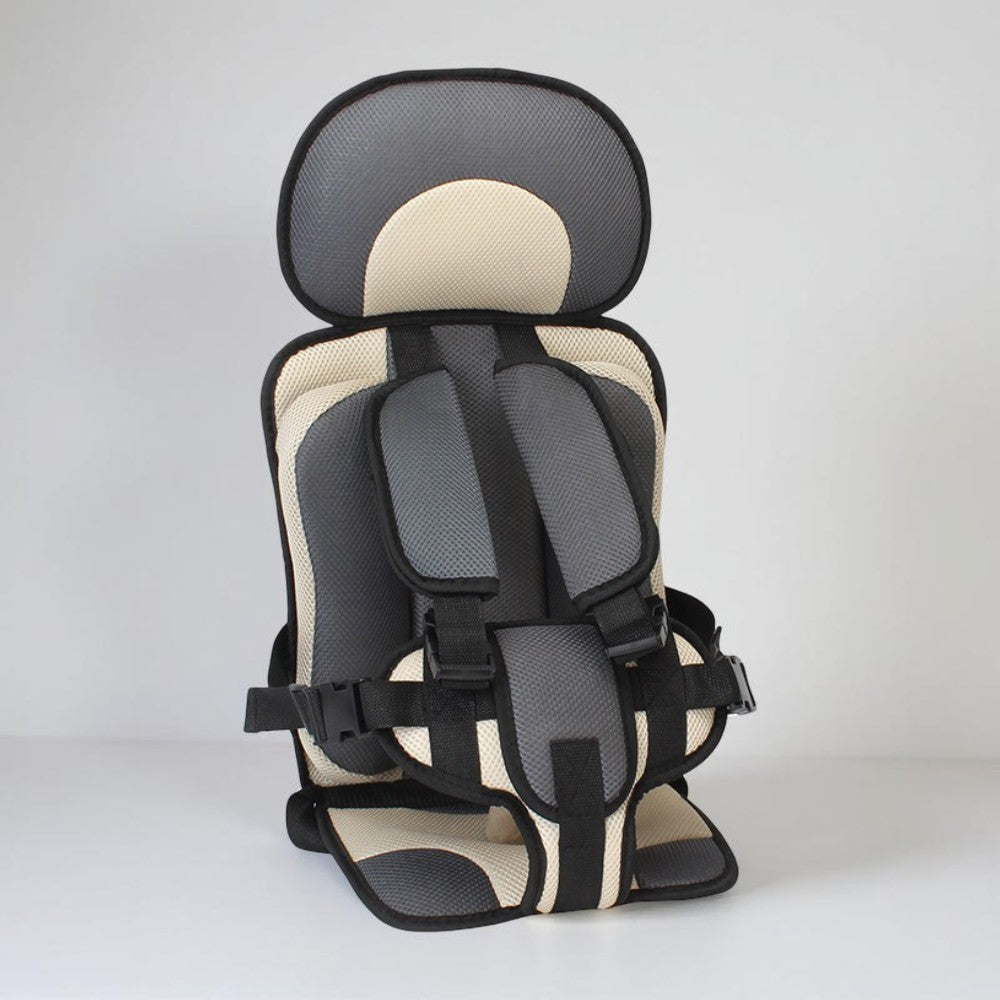 Child Booster Seat Portable Padded Machine-Washable Cover 5-Point Harness