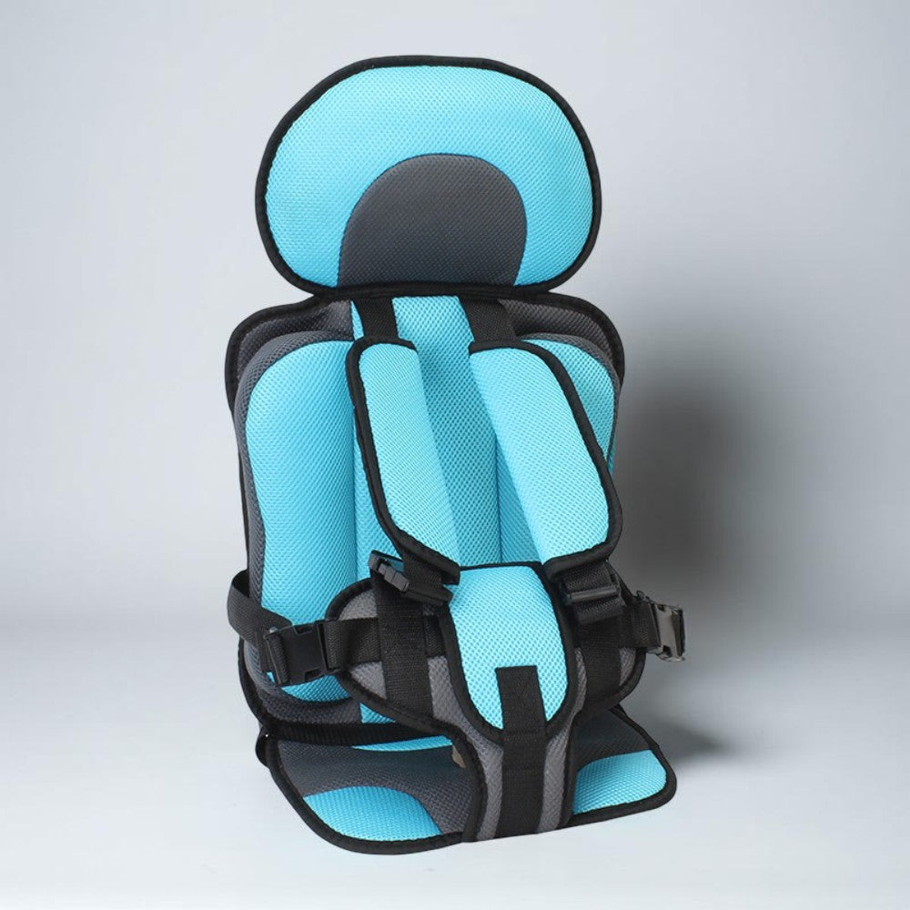 Child Booster Seat Portable Reinforced 5-Point Harness Machine-Washable Cover