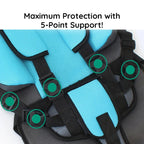 Child Car Seat Cushion Ergonomic Breathable Foldable