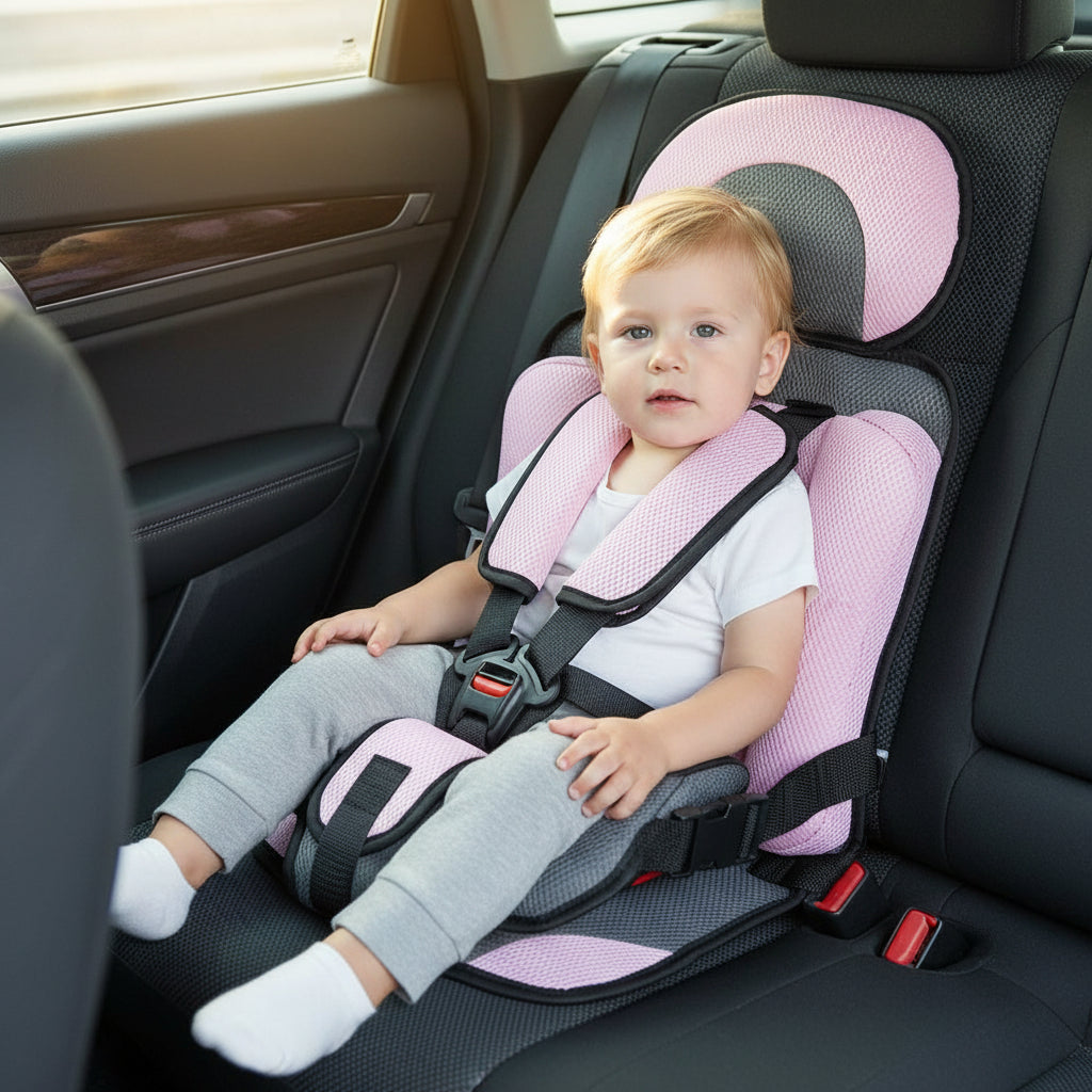 Child Car Seat Lightweight & Portable Adjustable Harness