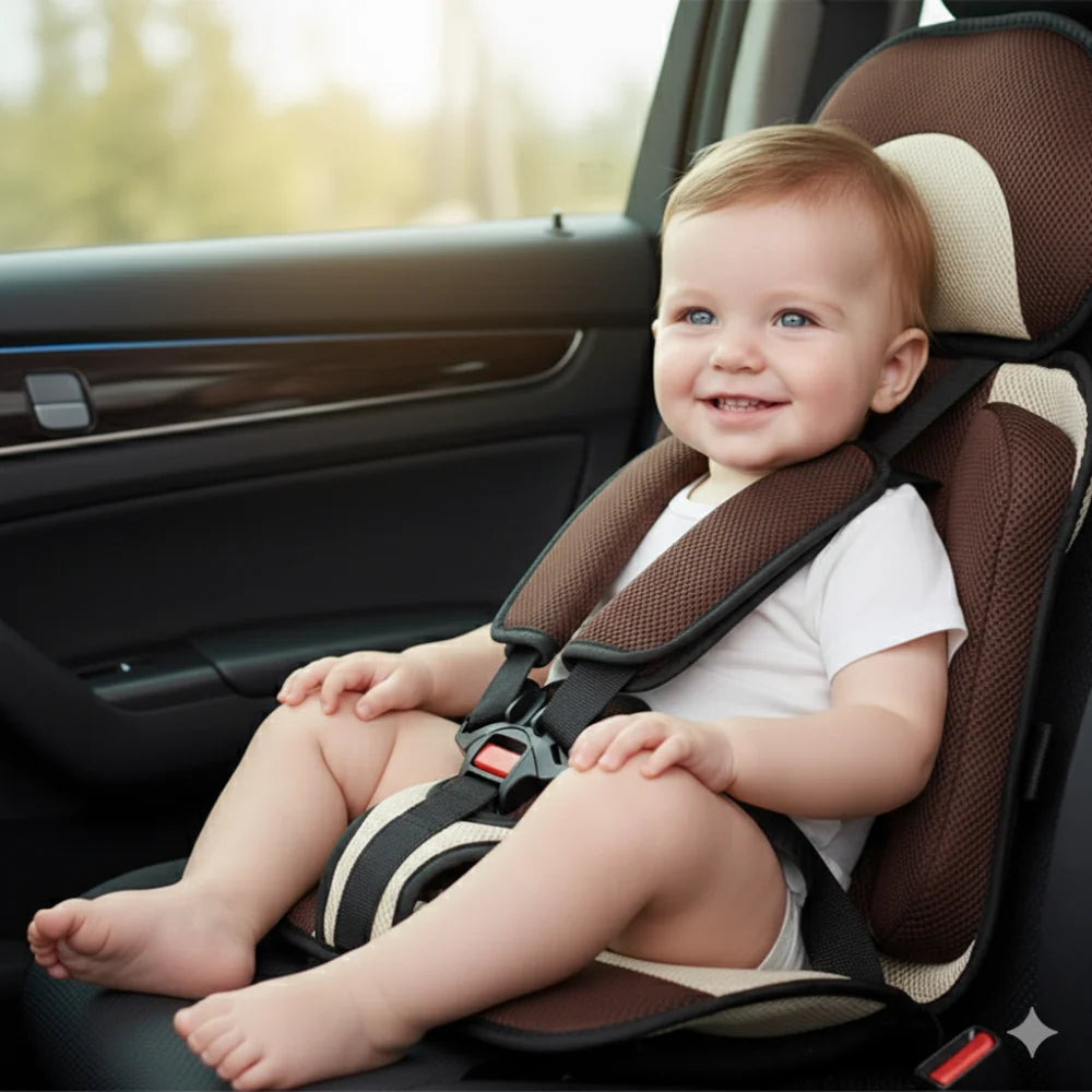 Child Car Seat Portable & Lightweight Reinforced Belt