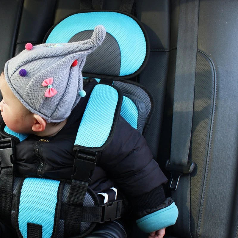 Child Seat Adjustable Headrest Breathable One-Hand Quick Install