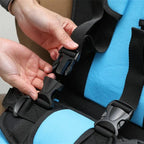 Child Travel Seat Compact Foldable Five-Point Harness & Padded Support