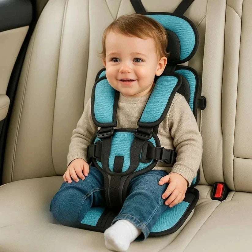 Child Travel Seat Five-Point Harness Foldable & Washable Cover