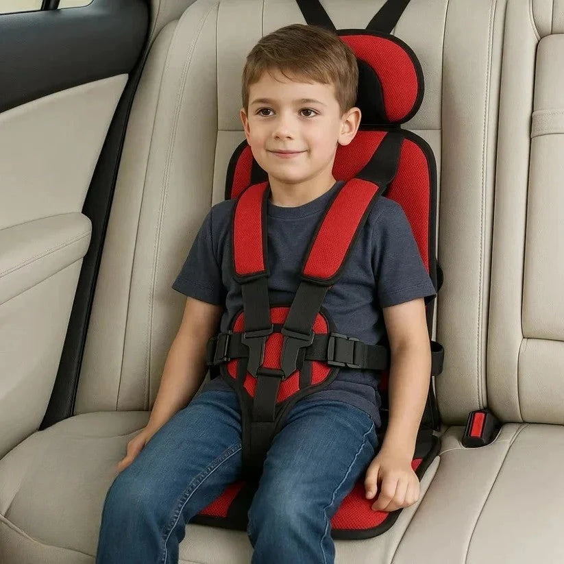 Child Travel Seat Five-Point Harness Foldable & Washable Cover