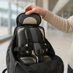 Child Travel Seat Five-Point Harness Foldable & Washable Cover