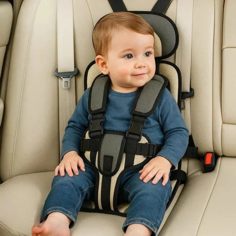 Child Travel Seat Five-Point Harness Foldable & Washable Cover