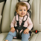 Child Travel Seat Five-Point Harness Foldable & Washable Cover