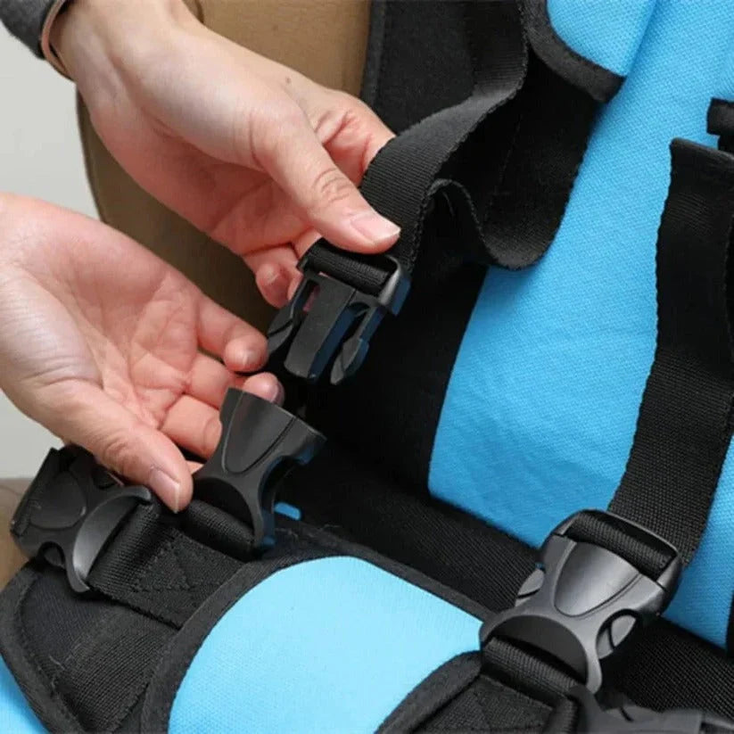 Child Travel Seat Five-Point Harness Foldable & Washable Cover