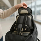 Child Travel Seat Foldable Compact Five-Point Harness
